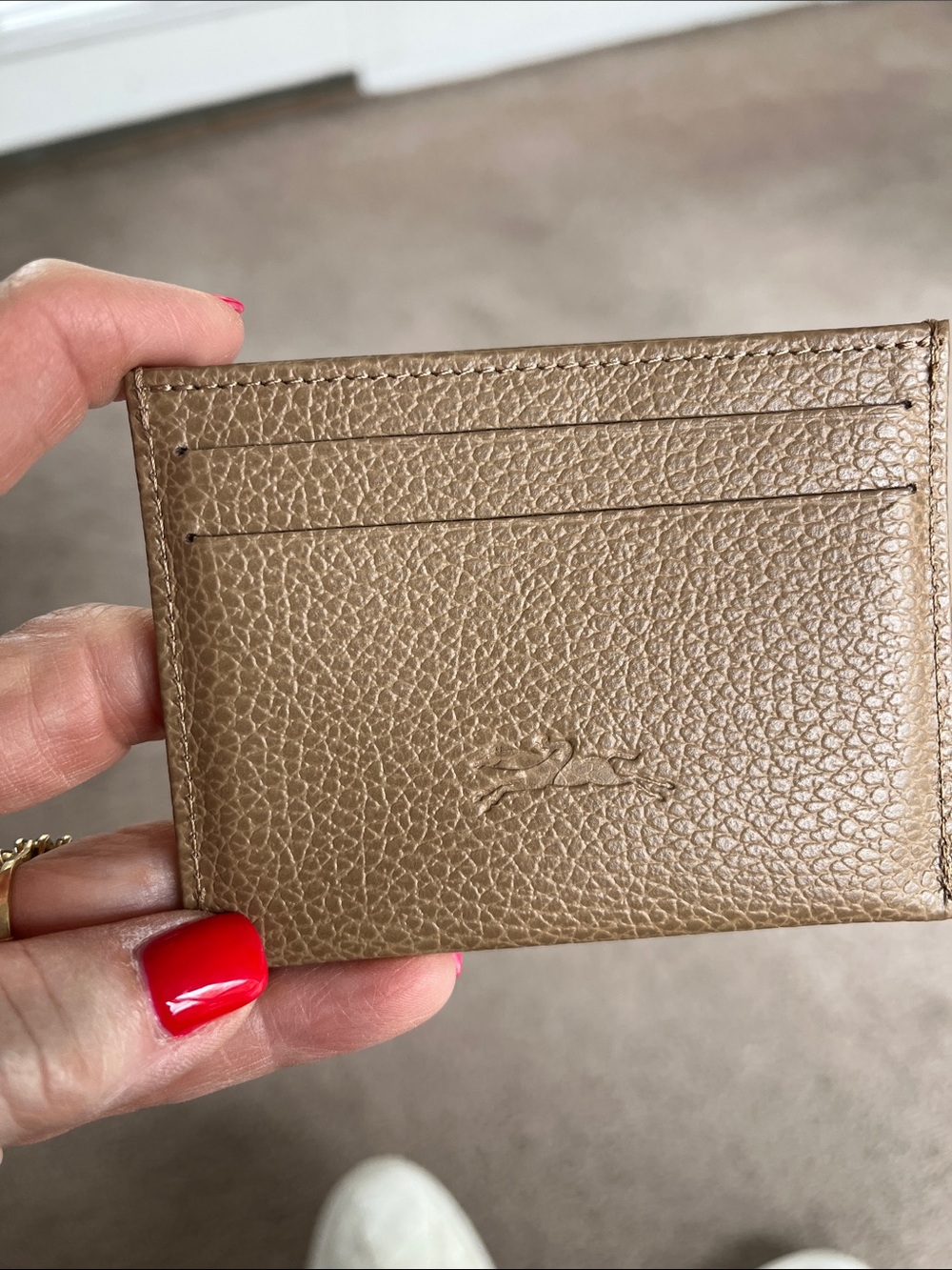 Longchamp card holder nwot pristine
